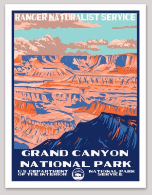 Grand Canyon National Park WPA Sticker Large