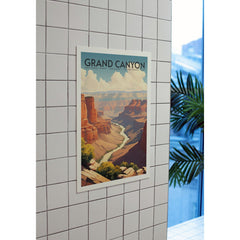 Grand Canyon National Park Poster – Golden Canyon & Winding River