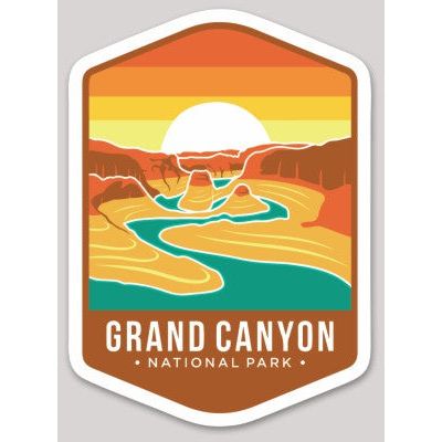 Grand Canyon National Park Die Cut Sticker Large – Emblem Collection 1