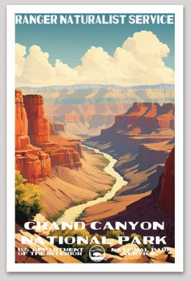 Grand Canyon National Park WPA Sticker Large