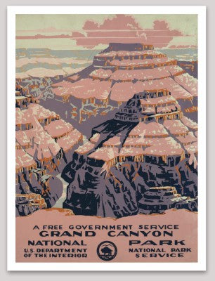 Grand Canyon National Park WPA Sticker Large