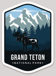 Grand Teton National Park Die Cut Sticker Large