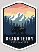 Grand Teton National Park Die Cut Sticker Large