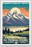 Grand Teton National Park WPA Sticker Large