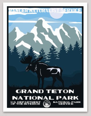 Grand Teton National Park WPA Sticker Large