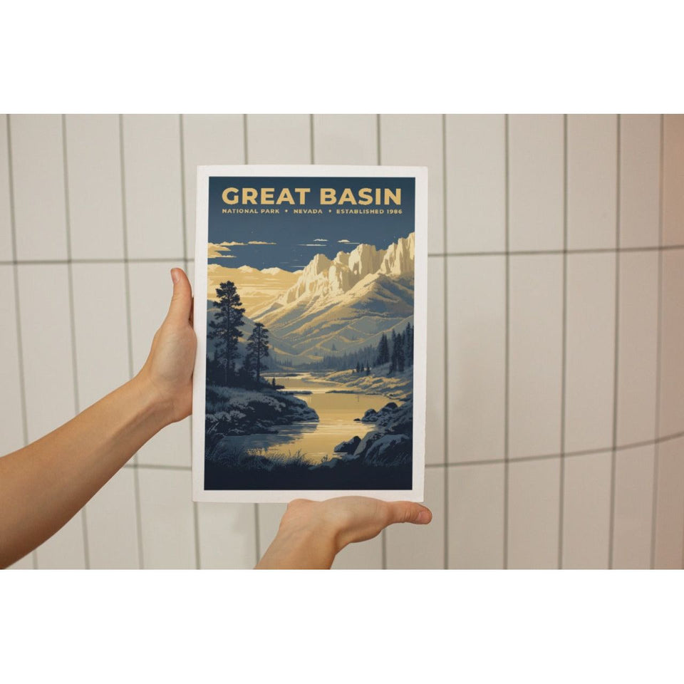 Great Basin National Park Poster – White Mountains & Pine Valley