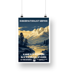 Great Basin National Park Poster – White Mountains & Pine Valley – Ranger Header