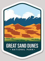 Great Sand Dunes National Park Die Cut Sticker Large