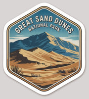 Great Sand Dunes National Park Die Cut Sticker