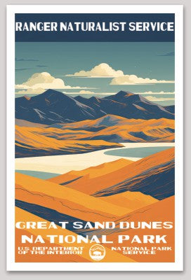 Great Sand Dunes National Park WPA Sticker Large