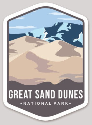 Great Sand Dunes National Park Die Cut Sticker Large