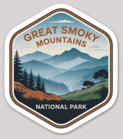 Great Smoky National Park Die Cut Sticker