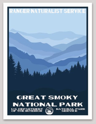 Great Smoky National Park WPA Sticker Large