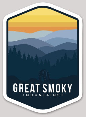 Great Smoky National Park Die Cut Sticker Large