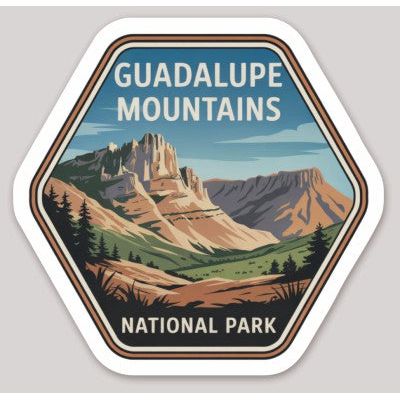 Guadalupe Mountains National Park Die Cut Sticker – Badge