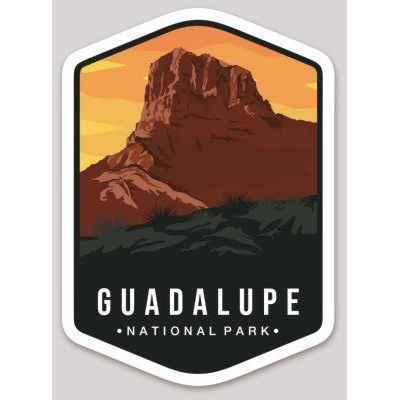 Guadalupe Mountains National Park Die Cut Sticker Large – Emblem Collection 2