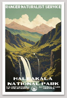 Haleakala National Park WPA Sticker Large