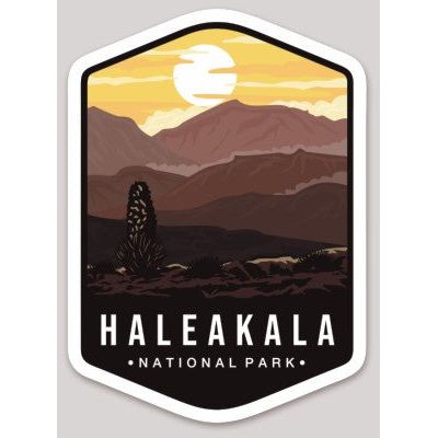 Haleakala National Park Die Cut Sticker Large – Emblem Collection 2