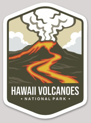 Hawaii Volcanoes National Park Die Cut Sticker Large