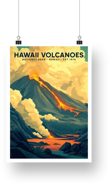 Hawaii Volcanoes National Park Poster