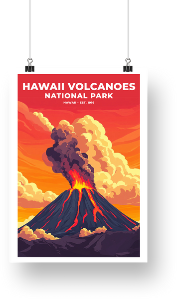 Hawaii Volcanoes National Park Poster