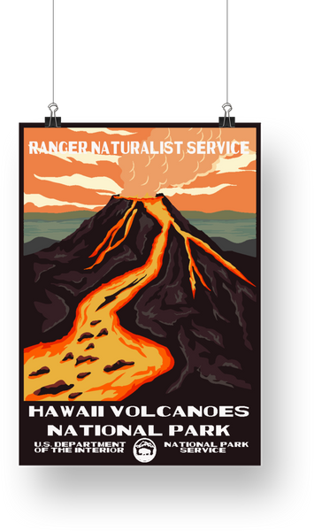 Hawaii Volcanoes National Park Poster