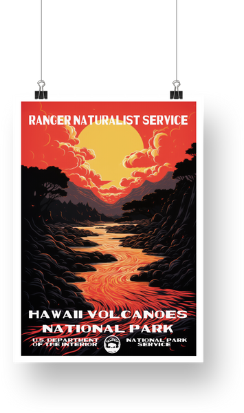 Hawaii Volcanoes National Park Poster