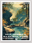 Hot Springs National Park WPA Sticker Large