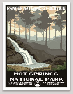 Hot Springs National Park WPA Sticker Large