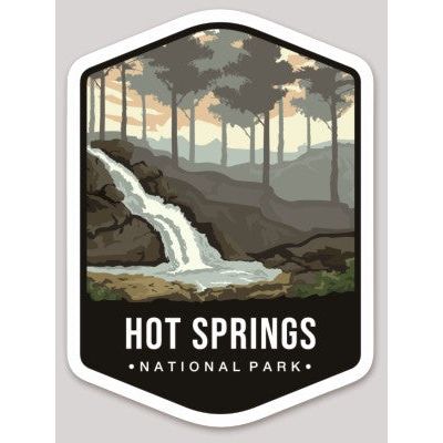 Hot Springs National Park Die Cut Sticker Large – Emblem Collection 2