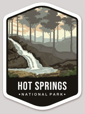 Hot Springs National Park Die Cut Sticker Large