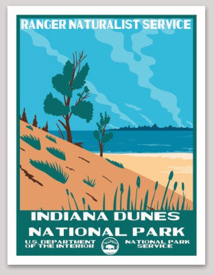 Indiana Dunes National Park WPA Sticker Large