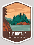 Isle Royale National Park Die Cut Sticker Large