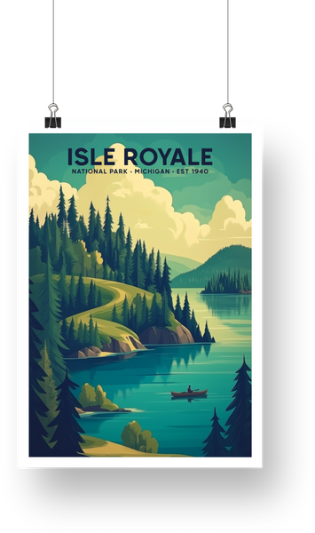 Isle Royale National Park Poster