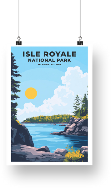 Isle Royale National Park Poster