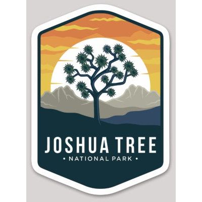 Joshua Tree National Park Die Cut Sticker Large – Emblem Collection 1