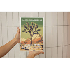 Joshua Tree National Park Poster – Joshua Tree & Pale Desert – Ranger Header