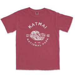 Katmai National Park adult Comfort Colors 1717 T-shirt in Brick