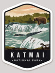 Katmai National Park Die Cut Sticker Large