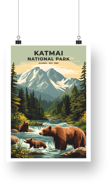 Katmai National Park Poster