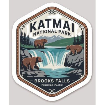 Katmai National Park Die Cut Sticker – Badge