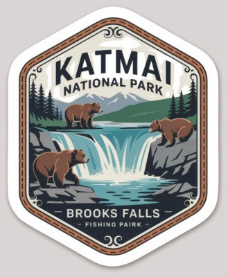 Katmai National Park Die Cut Sticker