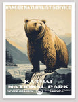 Katmai National Park WPA Sticker Large