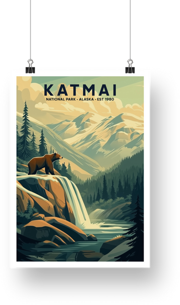 Katmai National Park Poster