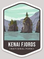 Kenai Fjords National Park Die Cut Sticker Large
