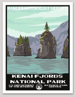 Kenai Fjords National Park WPA Sticker Large