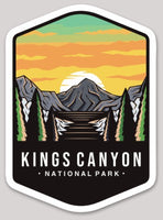 Kings Canyon National Park Die Cut Sticker Large