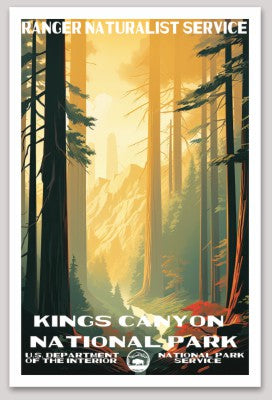 Kings Canyon National Park WPA Sticker Large