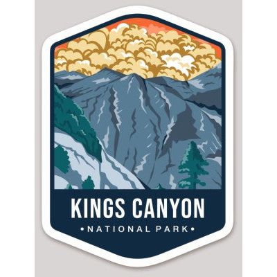 Kings Canyon National Park Die Cut Sticker Large – Emblem Collection 2