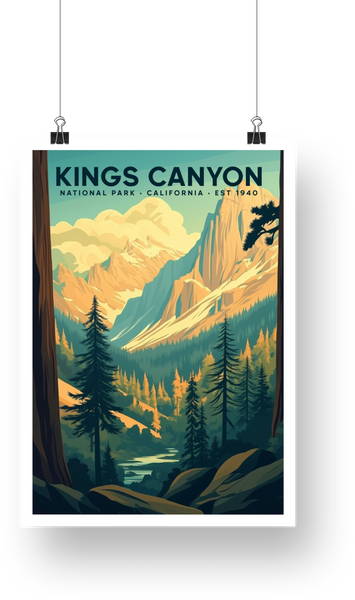 Kings Canyon National Park Poster